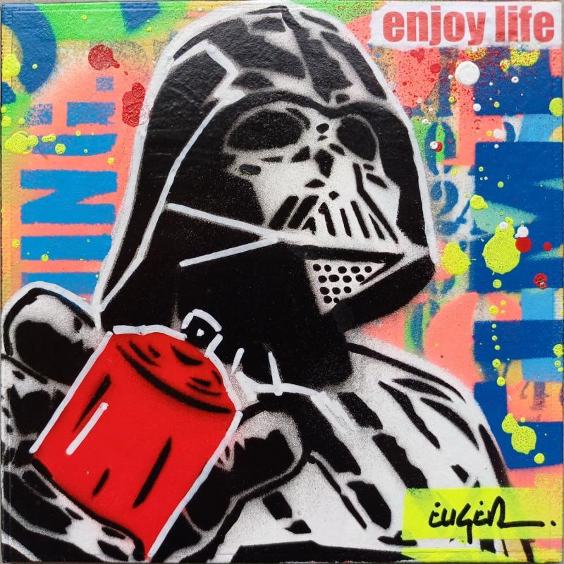 Painting ENJOY LIFE by Euger Philippe | Painting Pop-art Pop icons Acrylic Gluing