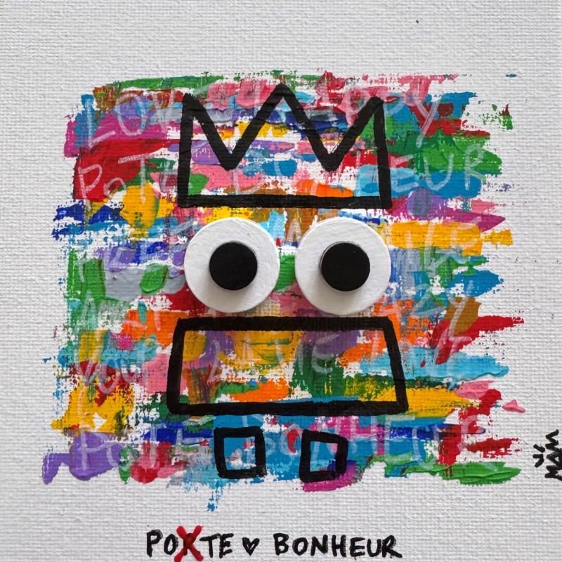 Painting POTE BONHEUR by Mam | Painting Pop-art Acrylic Minimalist, Pop icons