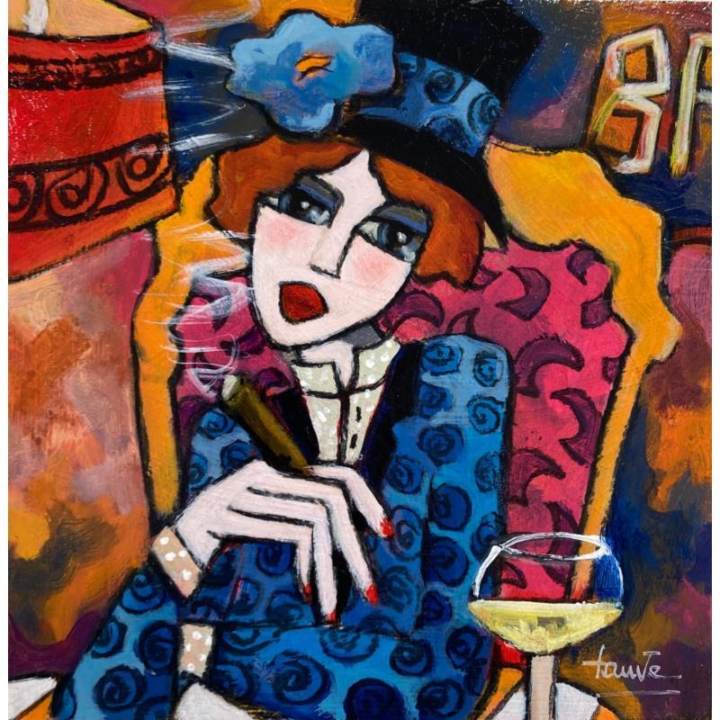 Painting Le boss by Fauve | Painting Figurative Acrylic, Oil Life style, Pop icons