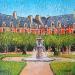 Painting La place des Vosges by Dessapt Elika | Painting Impressionism Acrylic Sand