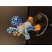 Sculpture Blue happy Yoshi by Mikhel Julien | Sculpture Pop-art Graffiti Resin