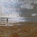 Painting Couple plage du L’ido 3 by Mahieu Bertrand | Painting Figurative Landscapes Marine Metal