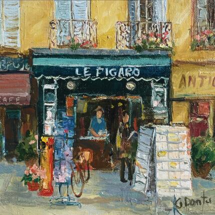 Painting Le Figaro by Dontu Grigore | Painting Figurative Oil Pop icons, Urban