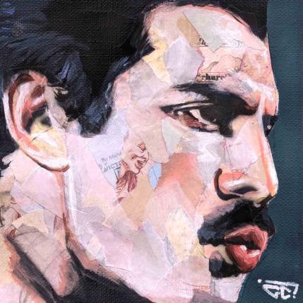 Peinture Freddie Mercury Queen par G.C.Popartist | Tableau Pop-art Acrylique, Collage, Graffiti, Huile Icones Pop, Musique, Portraits