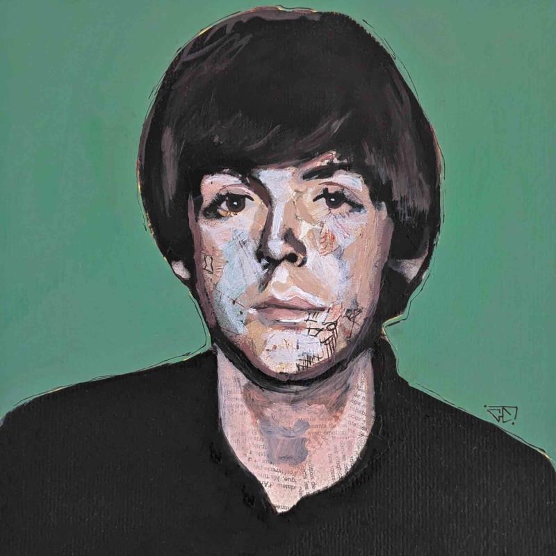 Painting Paul McCartney by G.C.Popartist | Painting Pop-art Acrylic, Gluing, Graffiti, Oil Music, Pop icons, Portrait