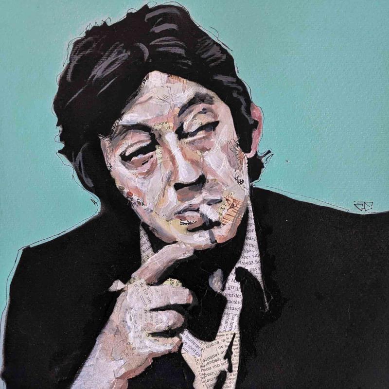 Peinture Serge Gainsbourg par G. Carta | Tableau