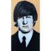 Peinture The Beatles par G. Carta | Tableau Pop-art Portraits Musique Icones Pop Huile Acrylique Collage Encre Upcycling Papier