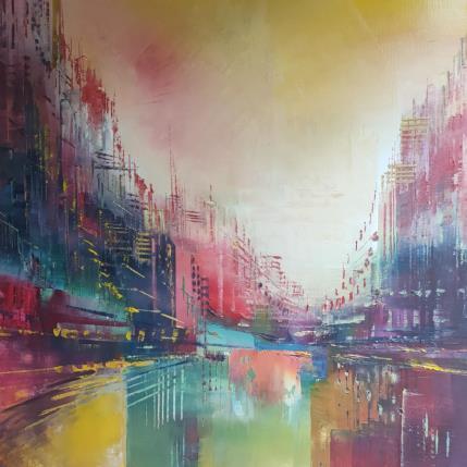 Painting Reflets multicolores by Levesque Emmanuelle | Painting  Oil