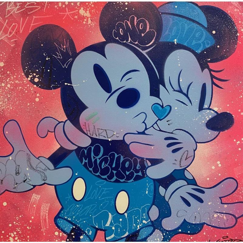 Painting Mickey et Minnie by Kedarone | Painting Pop-art Acrylic, Graffiti Pop icons
