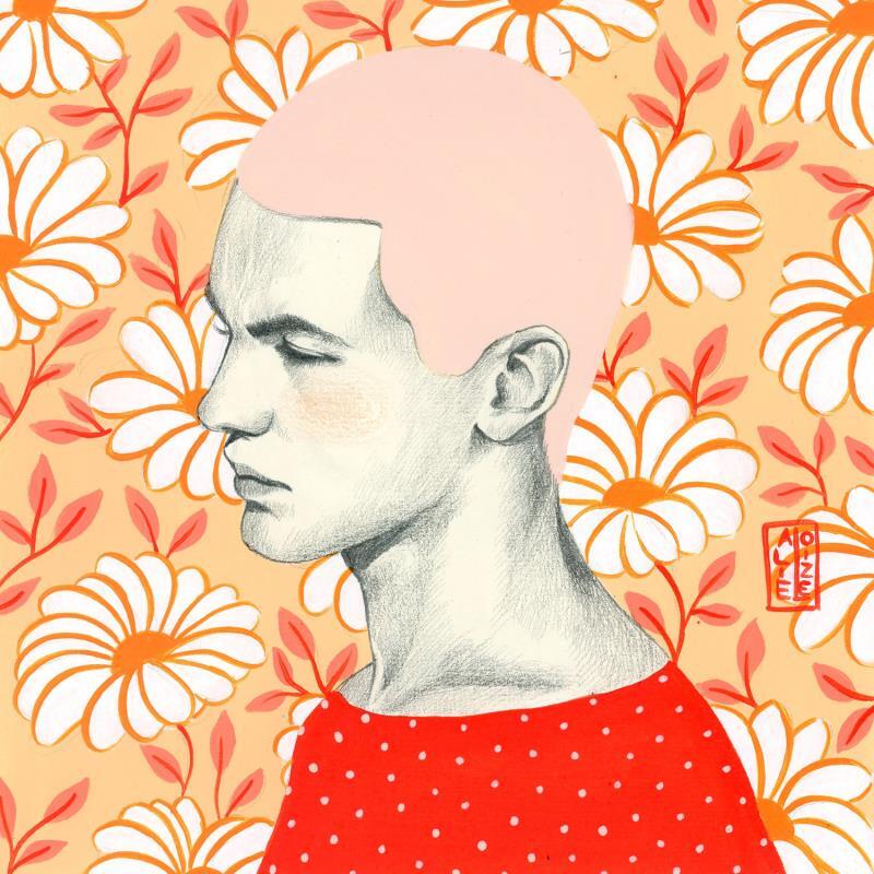 Painting Dimitrius by Alie Loizel | Painting Figurative Acrylic Pop icons, Portrait