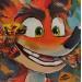 Peinture Crash Bandicoot par Caizergues Noël  | Tableau Pop-art Icones Pop Enfant Acrylique Collage