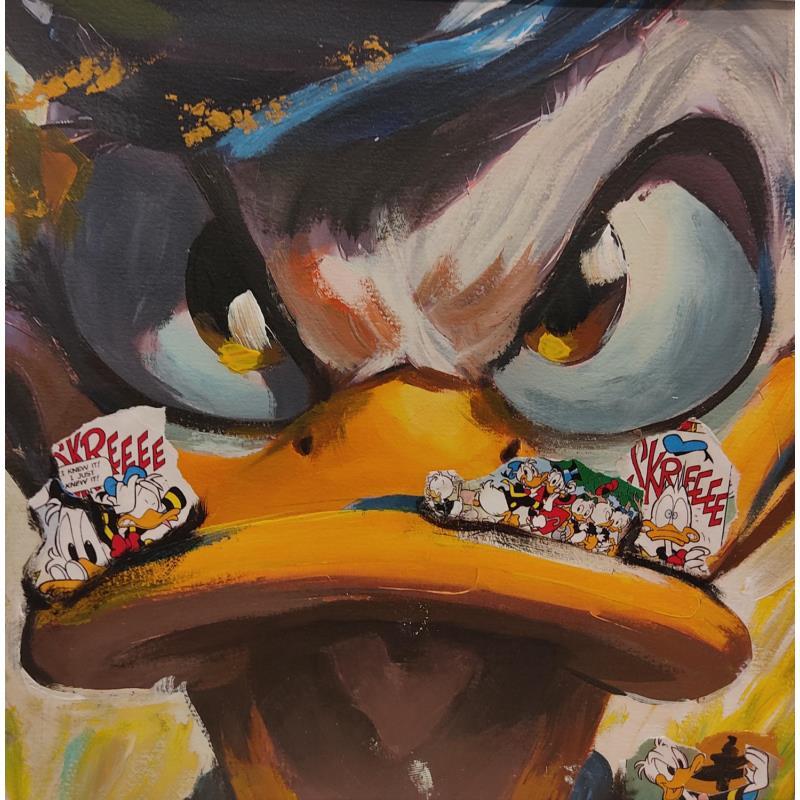 Painting Donald by Caizergues Noël  | Painting Pop-art Pop icons Animals Acrylic Gluing