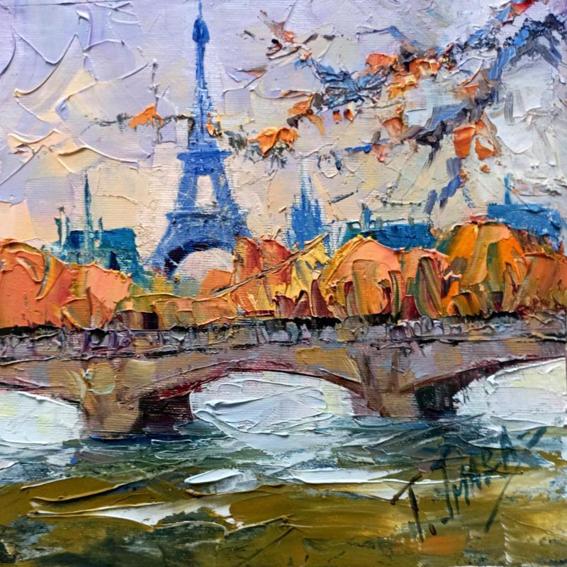 Painting Paris otonal by Jmara Tatiana | Painting Figurative Oil