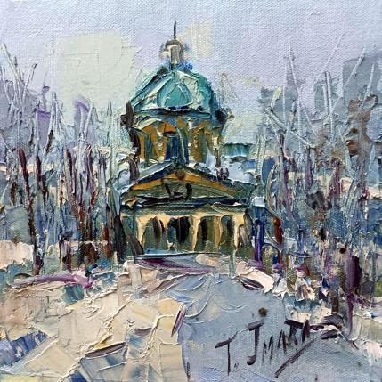 Peinture Panteon en iverno par Jmara Tatiana | Tableau Figuratif Huile