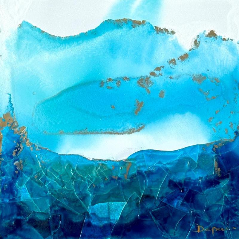 Painting Poésie Marine 1969 by Depaire Silvia | Painting Abstract Landscapes Marine Acrylic