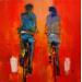 Painting Ballade Citadine by Raffin Christian | Painting Figurative Oil