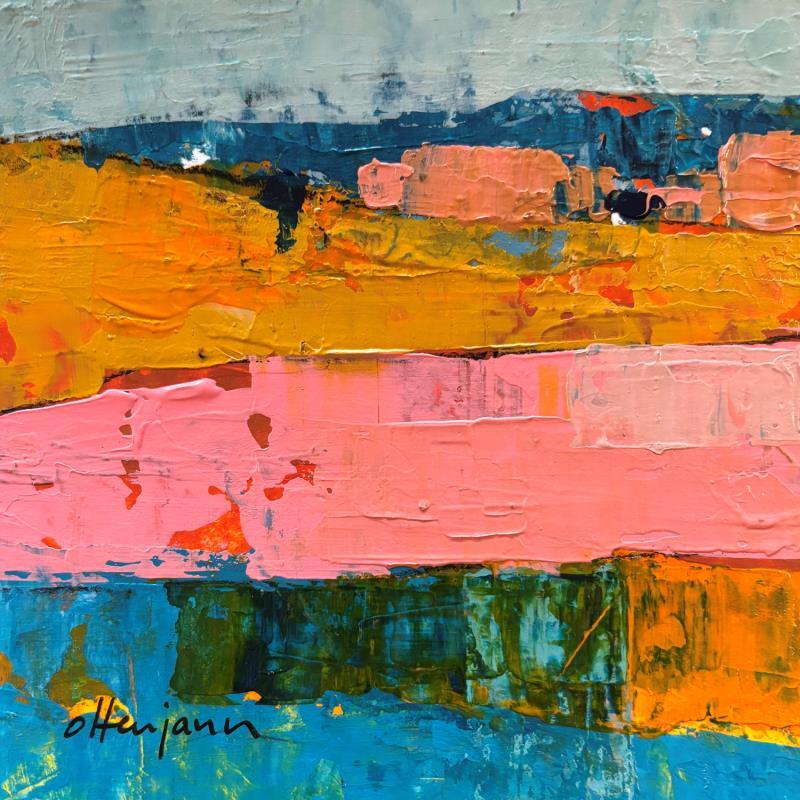 Painting En Provence 2 by Ottenjann Andrea | Painting Abstract Acrylic Landscapes