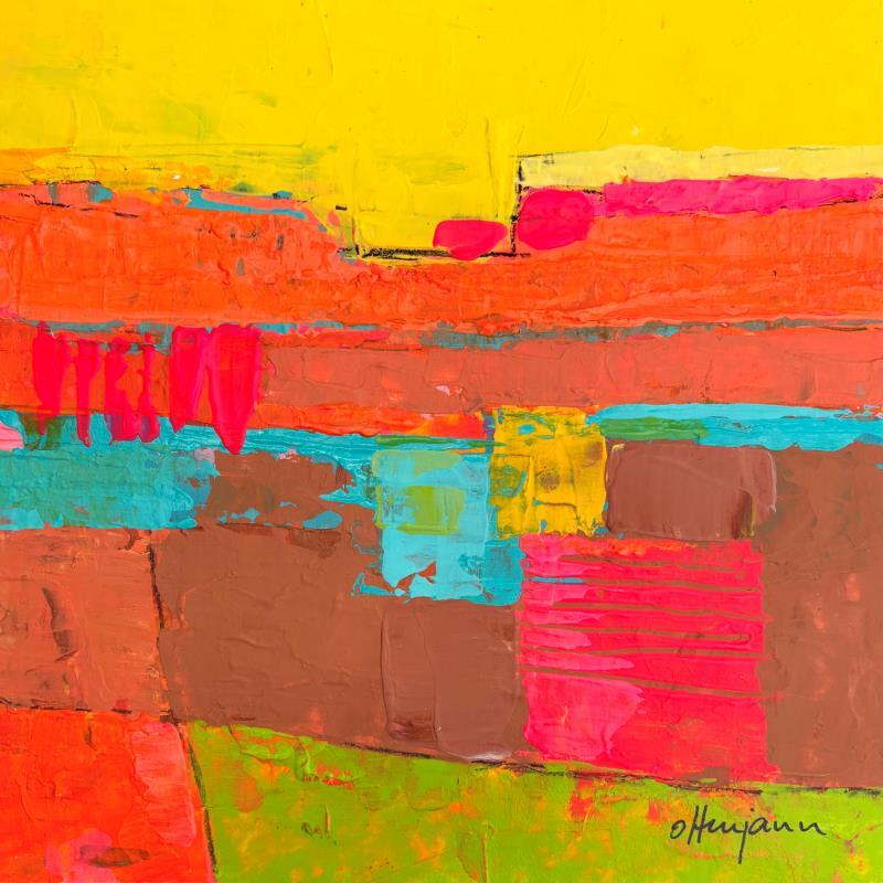 Painting Aux couleurs vives 2 by Ottenjann Andrea | Painting Abstract Acrylic Landscapes, Pop icons