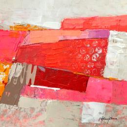 Painting Ligne de terre 1 by Ottenjann Andrea | Painting Abstract Acrylic Landscapes, Pop icons
