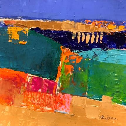 Painting Voyage à la mer by Ottenjann Andrea | Painting Abstract Acrylic Landscapes