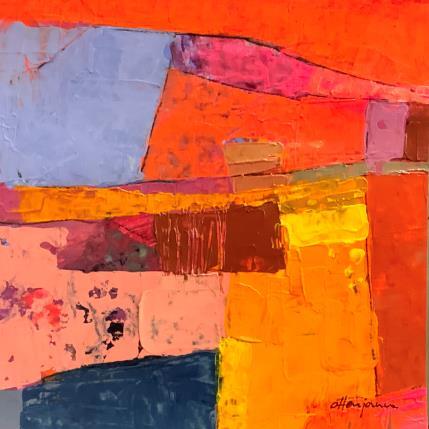 Painting Les ombres du soleil by Ottenjann Andrea | Painting Abstract Acrylic Landscapes