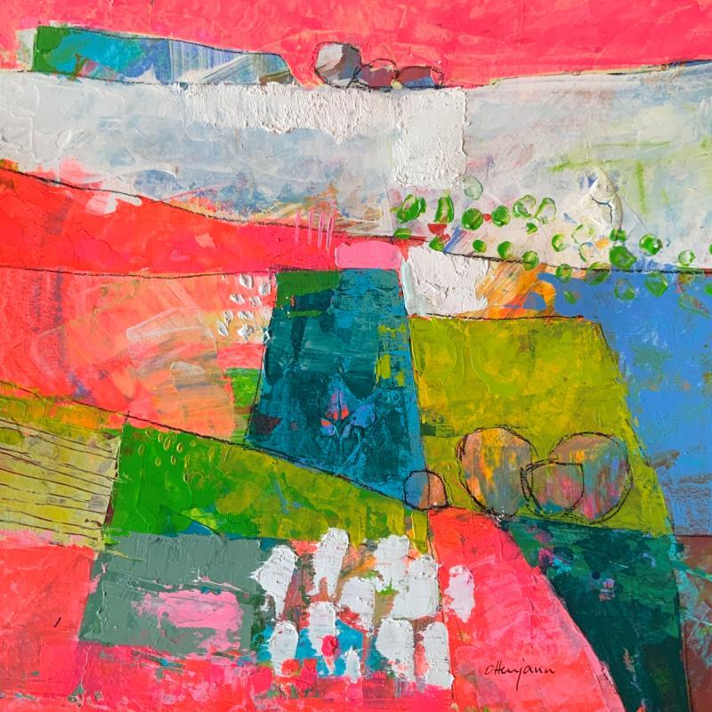 Painting Jeu d’enfant by Ottenjann Andrea | Painting Abstract Acrylic Landscapes