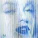 Painting Marilyn lines  by Wawapod | Painting Pop-art Pop icons Acrylic Posca