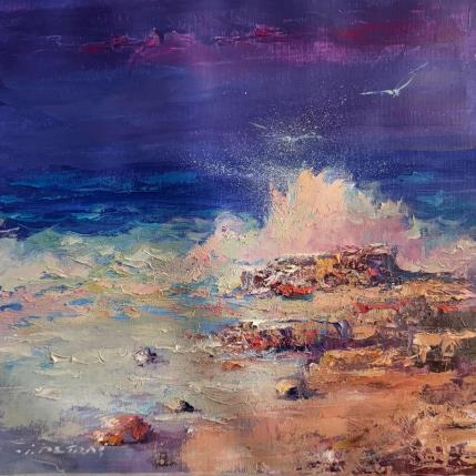 Peinture Cheerful Coast par Petras Ivica | Tableau Impressionnisme Huile Paysages