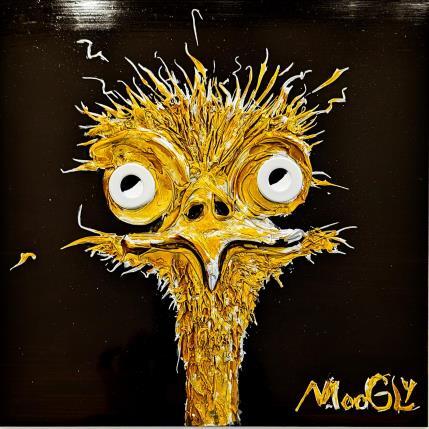 Painting ARCHAÏQUS by Moogly | Painting Raw art Acrylic, Pigments, Resin Animals