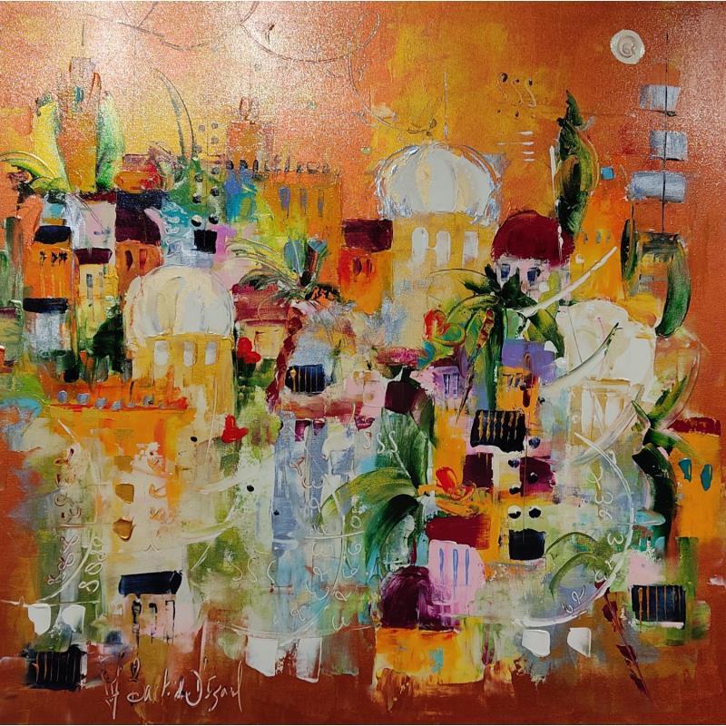 Painting en remontant le nil by Bastide d´Izard Armelle | Painting Abstract