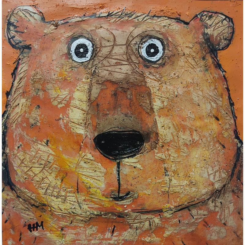 Peinture Ours par Maury Hervé | Tableau Art Singulier Animaux