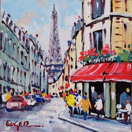 Painting RUE SAINT DOMINIQUE A PARIS by Euger | Painting Figurative Acrylic Life style, Society, Urban