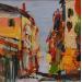 Painting Visiting Venise by Frédéric Thiery | Painting Figurative Urban Acrylic