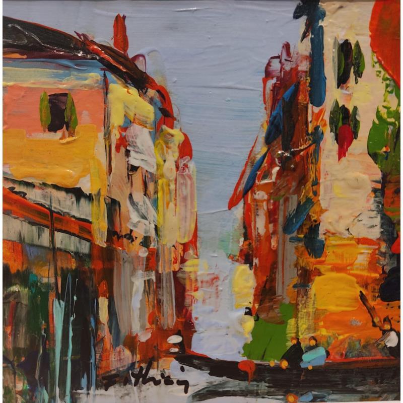 Painting Visiting Venise by Frédéric Thiery | Painting Figurative Urban Acrylic