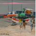 Painting Baie de Somme by Frédéric Thiery | Painting Figurative Marine Nature Life style Acrylic