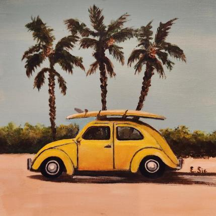 Painting La coccinelle jaune by Sie Evelyne | Painting Figurative Acrylic Life style, Pop icons
