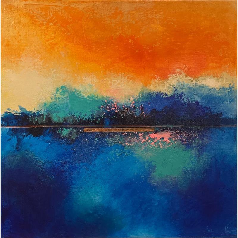 Painting Abstraction 2169 by Hévin Christian | Painting Abstract Acrylic, Oil, Pastel Minimalist