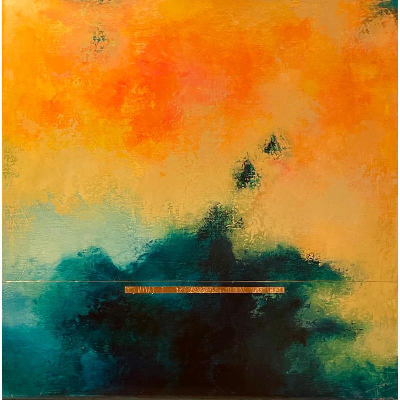 Painting Abstraction 3074 by Hévin Christian | Painting Abstract Acrylic, Oil, Pastel Minimalist