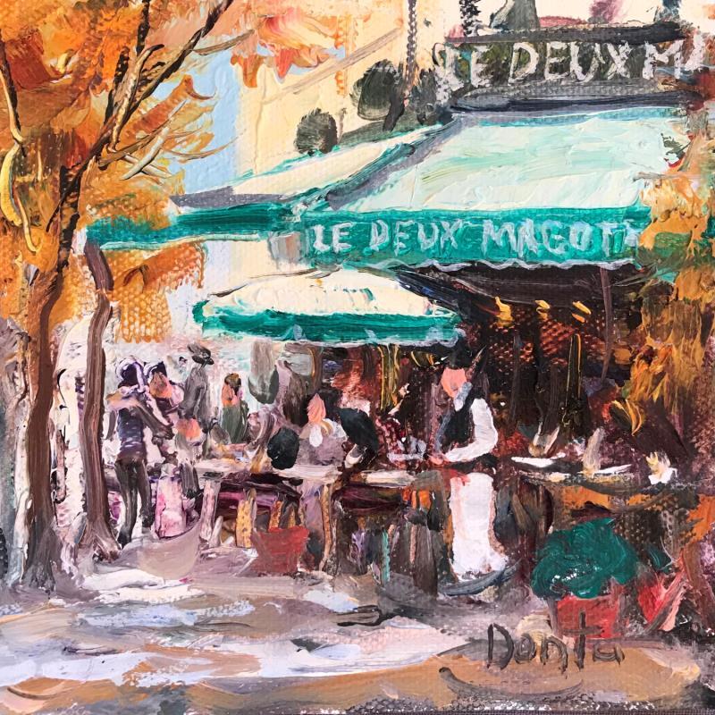 Gemälde Les Deux Magots en automne  von Dontu Grigore | Gemälde Figurativ Urban Öl