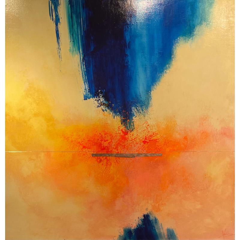 Painting abstraction 3072 by Hévin Christian | Painting Abstract Acrylic, Oil, Pastel Minimalist