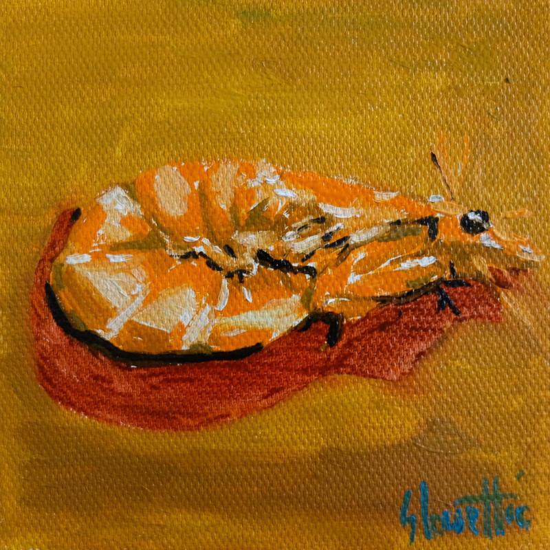 Peinture Shrimp par Coueffic Sébastien | Tableau Figuratif Huile