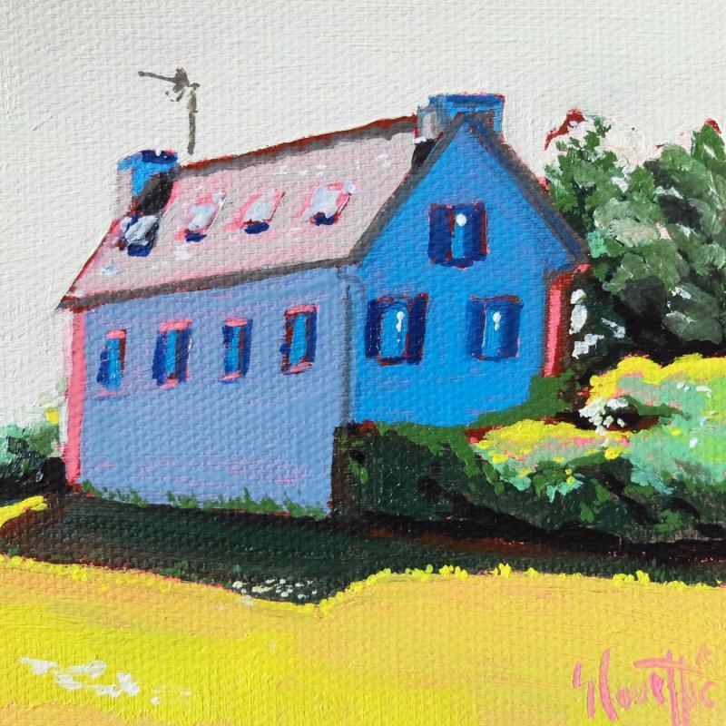 Peinture Breton country House par Coueffic Sébastien | Tableau Figuratif Paysages Architecture Huile