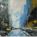 Painting Fog over New York by Dessein Pierre | Painting Figurative Oil