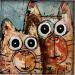 Peinture Surprised par Maury Hervé | Tableau Art Singulier Animaux