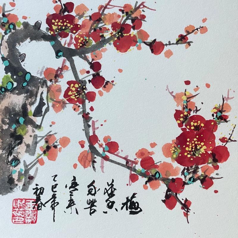 Painting Cherry blossom 2 by Yu Huan Huan | Painting Figurative Ink, Watercolor Nature