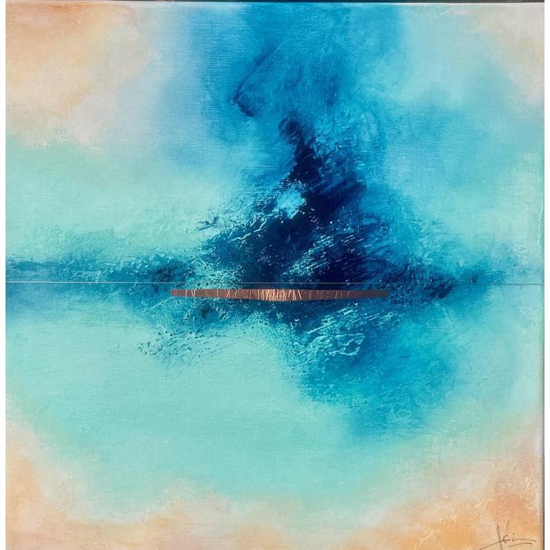 Painting Abstraction # 3228 by Hévin Christian | Painting Abstract Acrylic, Oil, Pastel Minimalist