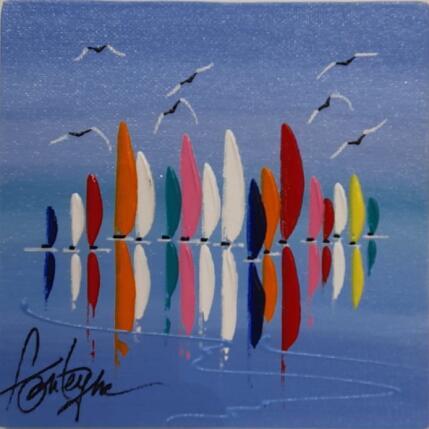 Gemälde Les pêcheurs von Fonteyne David | Gemälde Figurativ Acryl