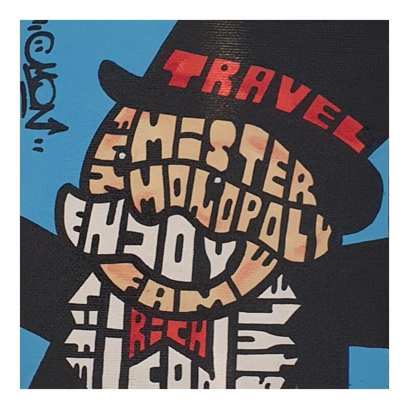 Painting Hey ! Mister Monopoly by Cmon | Painting Pop-art Pop icons