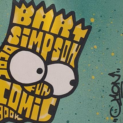 Painting Hey Bart by Cmon | Painting Pop-art Pop icons