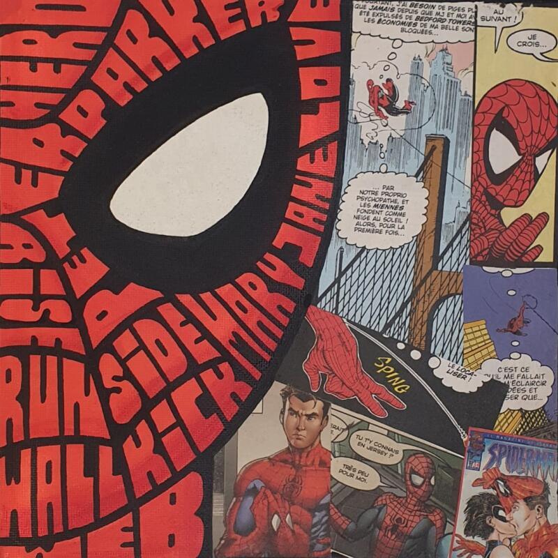 Painting Spiderman Right by Cmon | Painting Pop-art Pop icons
